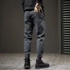 Men's spring and autumn workwear pants, Harun casual pants, men's trendy brand 2022 new style American high street tapered long pants Specification image